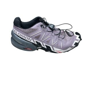 Salomon Women's Purple Black Speedcross 6 Trail Running Shoe Size 6